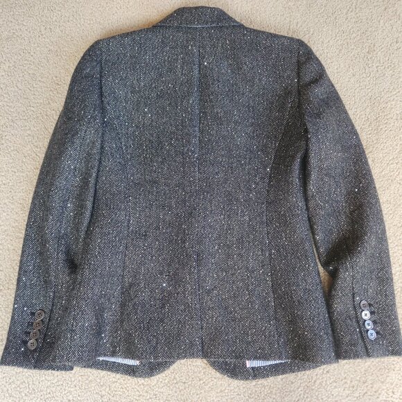 NWOT Sparkle Sequin Campbell Donegal Blazer Herringbone - Picture 11 of 12